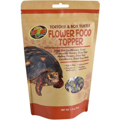 Zoo Med Zoo Med Tortoise & Box Turtle Flower Food Topper, 1.4-oz pouch