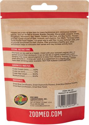 Show full view: Zoo Med Tortoise & Box Turtle Flower Food Topper, 0.21-oz bag slide 2 of 5