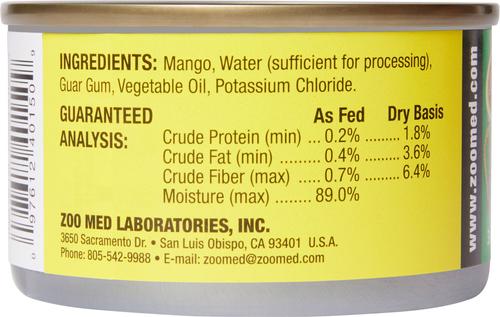 Show full view: Zoo Med Tropical Fruit Mango Mix-ins Reptile Food, 4-oz bag slide 2 of 8