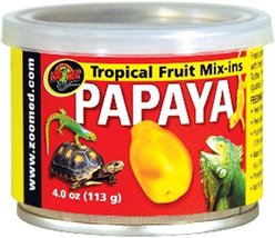 Zoo Med Tropical Fruit Papaya Mix-ins Reptile Food, 4-oz bag