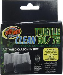 Zoo Med Turtle Clean 15 External Canister Filter Media Activated Carbon Instert Aquatic Turtle Tank Filter, 2 count slide 2 of 2