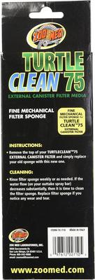 Show full view: Zoo Med Turtle Clean Mechanical Filter Sponge, 75 Fine slide 4 of 5