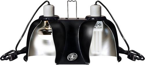 Show full view: Zoo Med UVB + Heat Reptisun 5.0 26W UVB & Repti 100W Basking Spot Lamp Reptile Terrarium Combo Pack slide 6 of 9