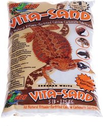 Zoo Med Vita-Sand All Natural Vitamin-Fortified Calcium Carbonate Substrate, Sonoran White, 10-lb