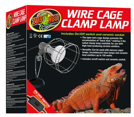 Show full view: Zoo Med Wire Cage Clamp Reptile Lamp slide 1 of 3