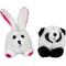 Show in main carousel: Zoobilee Squatter Panda & Rabbit Plush Puppy Toy, 2 count slide 1 of 3