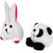 Show in main carousel: Zoobilee Squatter Panda & Rabbit Plush Puppy Toy, 2 count slide 2 of 3