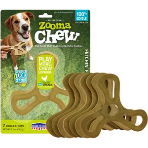 ZoomaChew Small Fetchin' Flyers Dog Treats, 7 count