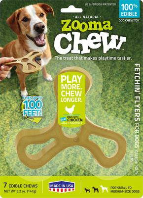 Show full view: ZoomaChew Small Fetchin' Flyers Dog Treats, 7 count slide 3 of 7