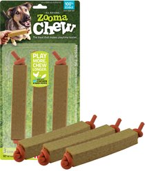ZoomaChew Tossin' Tug Dog Treats, 3 count