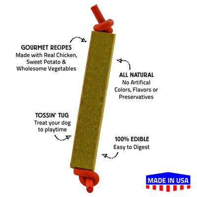 Show full view: ZoomaChew Tossin' Tug Dog Treats, 3 count slide 4 of 8