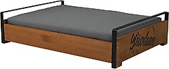 ZooVilla Country Crate Dog Bed, Brown, Medium