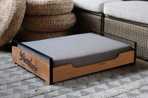 Show full view: ZooVilla Country Crate Dog Bed, Brown, Medium slide 2 of 5