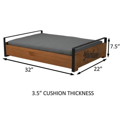 Show full view: ZooVilla Country Crate Dog Bed, Brown, Medium slide 4 of 5