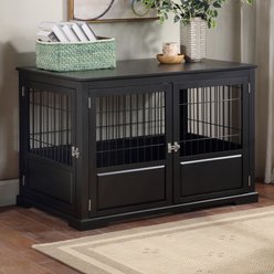 ZooVilla Fairview Triple Door Dog Crate, Black, Large slide 2 of 5