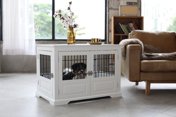 Show full view: ZooVilla Fairview Triple Door Dog Crate, White, Large slide 5 of 7