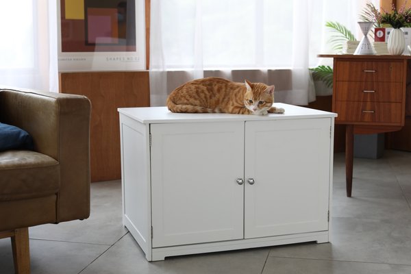 ZooVilla Kitty Litter Loo Bench Cat Litter Box Enclosure