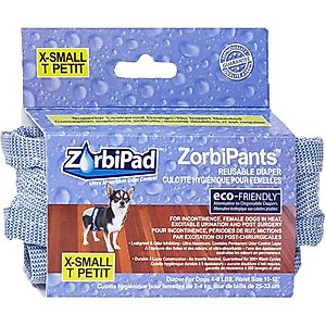 ZorbiPad ZorbiPants Dog Diaper, X-Small