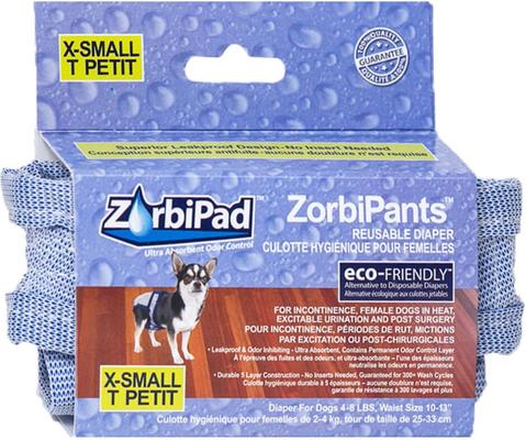 Show full view: ZorbiPad ZorbiPants Dog Diaper, X-Small slide 1 of 4