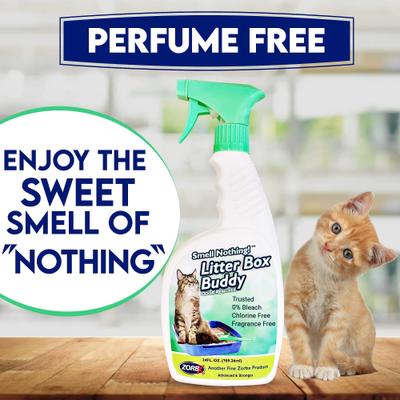 Show full view: ZORBX Smell Nothing Litter Box Buddy Odor Remover, 24-fl oz bottle slide 2 of 10