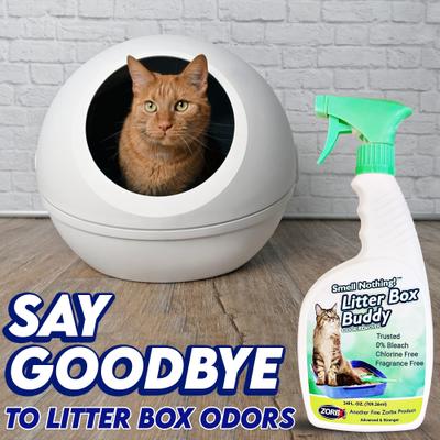 Show full view: ZORBX Smell Nothing Litter Box Buddy Odor Remover, 24-fl oz bottle slide 4 of 10