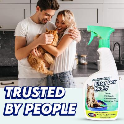 Show full view: ZORBX Smell Nothing Litter Box Buddy Odor Remover, 24-fl oz bottle slide 5 of 10