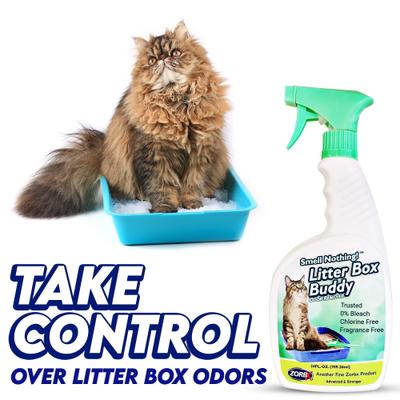 Show full view: ZORBX Smell Nothing Litter Box Buddy Odor Remover, 24-fl oz bottle slide 6 of 10