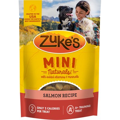 Zuke's Zuke's Mini Naturals Salmon Recipe Pet Treats for Dogs, 10-oz pouch