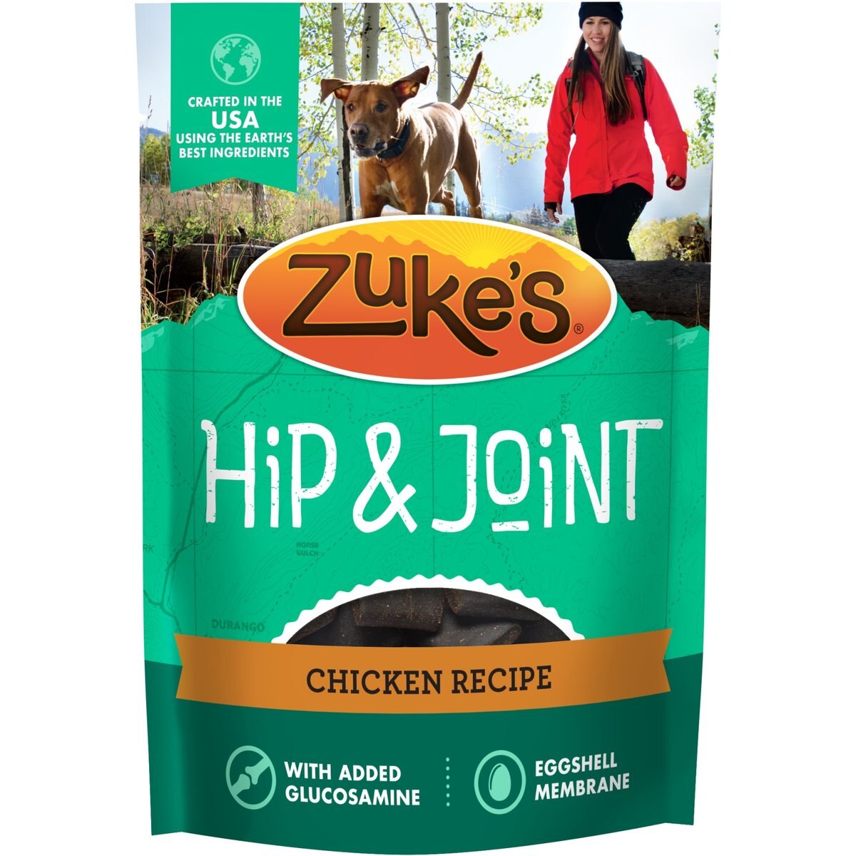 Zuke's Hip & Joint Chicken Recipe Soft & Chewy Dog Treats, 16-oz bag