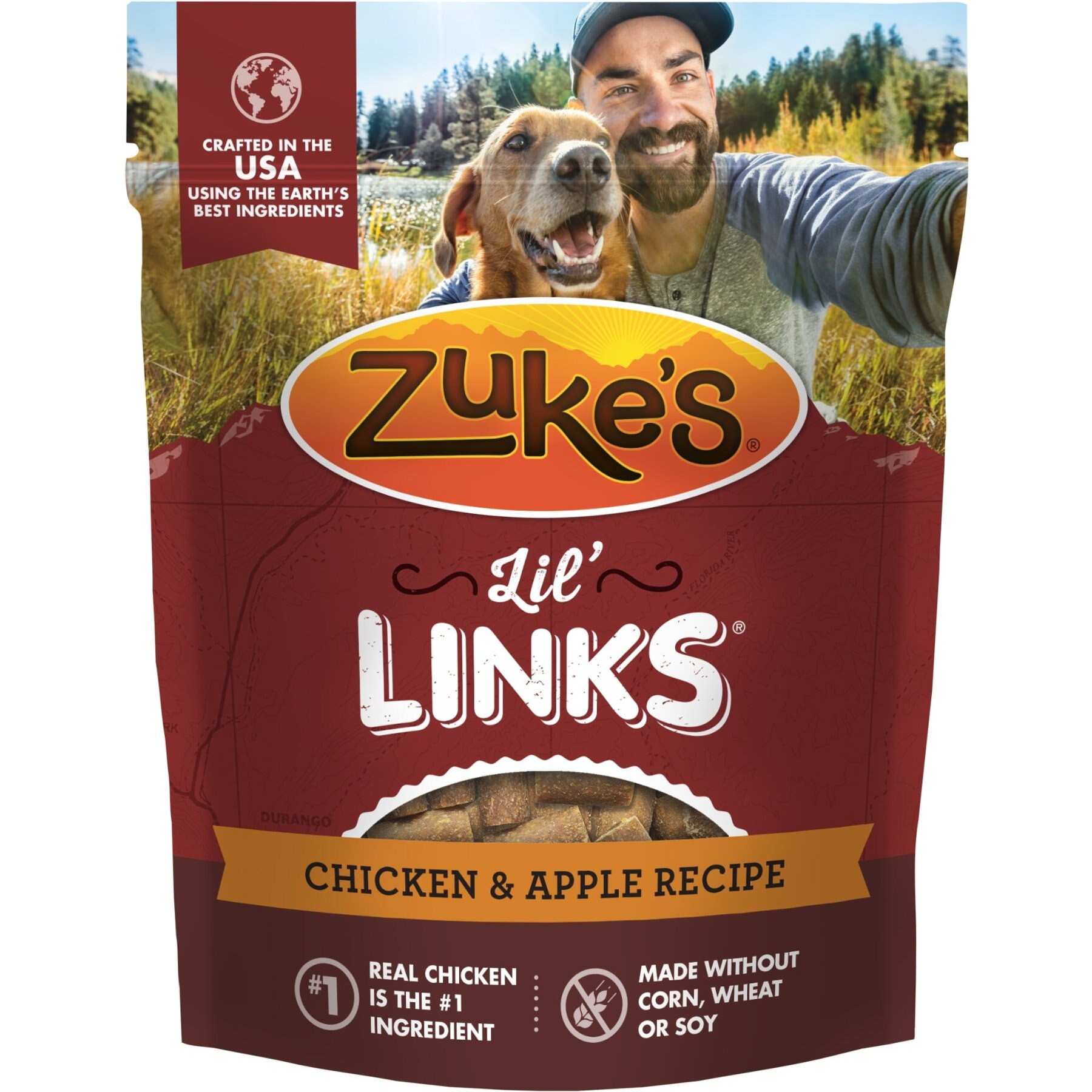 Zukes Lil' Links Grain Free Chicken and Apple Recipe for Dogs Zukes Lil' Links Grain Free Chicken and Apple Recipe for Dogs