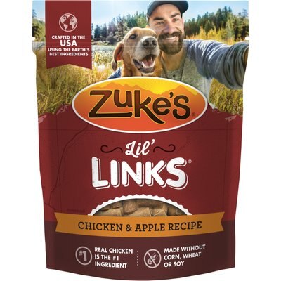 Zuke's Zuke's Lil’ Links Chicken & Apple Recipe Pet Treats for Dogs, 6-oz pouch