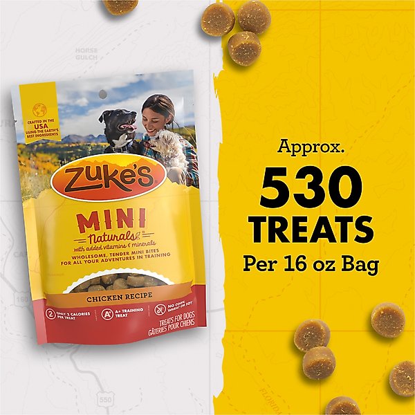 Show full view: Zuke's Mini Naturals Chicken Recipe Training Dog Treats, 16oz pouch slide 9 of 15