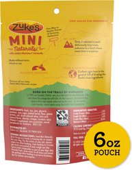 Zuke's Mini Naturals Duck Recipe Training Dog Treats, 6-oz bag slide 2 of 9