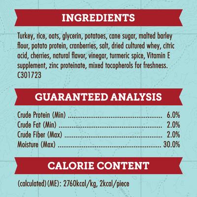 Show full view: Zuke's Mini Naturals Holiday Trees Turkey & Cranberry Recipe Dog Treats, 5-oz bag slide 7 of 13