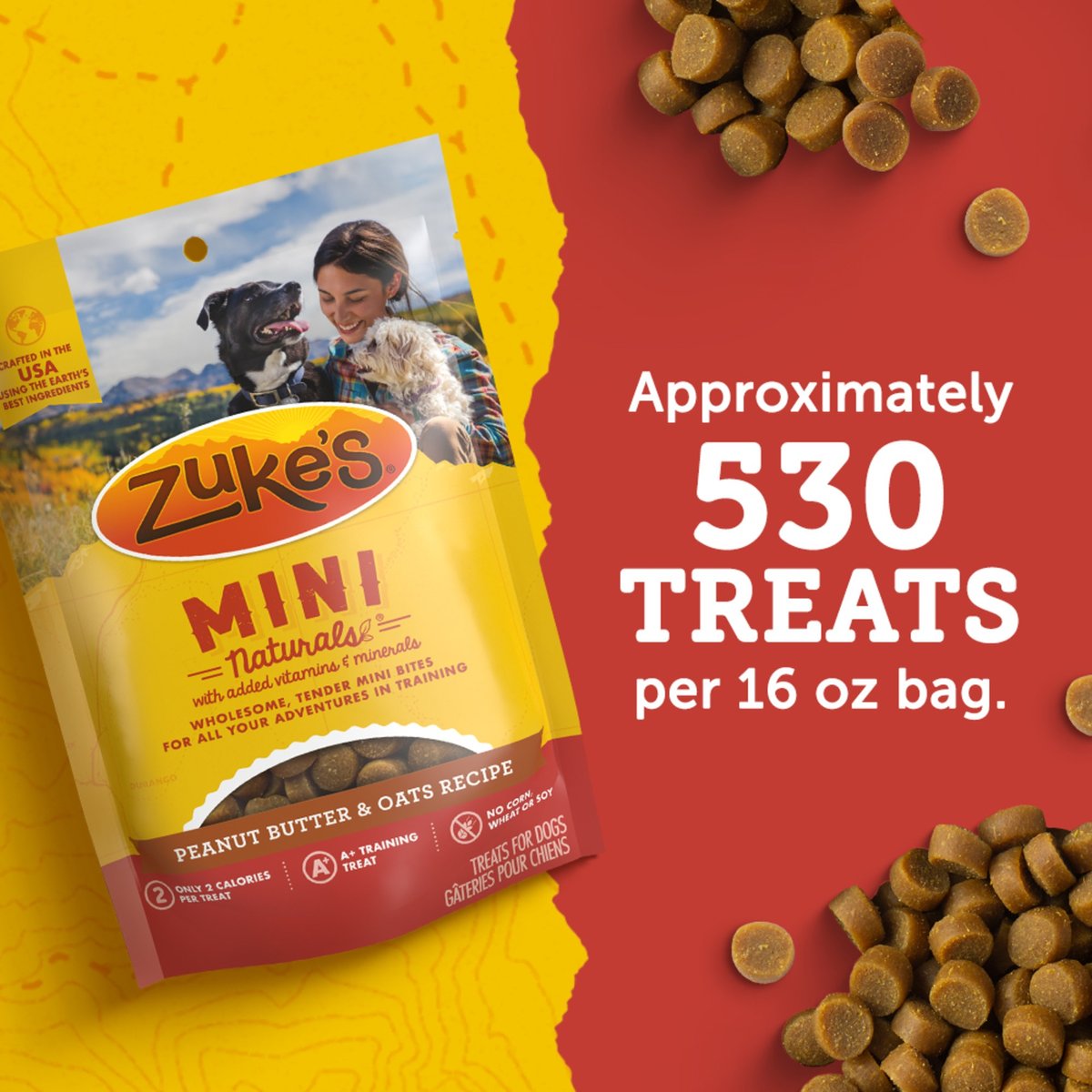 Zuke's Skinny Bakes Peanut Butter & Banana Crunch Dog Treats