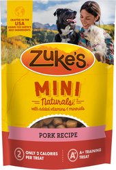Zuke's Mini Naturals Pork Recipe Training Dog Treats, 6-oz bag