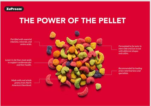 Show full view: ZuPreem AvianBreeder FruitBlend with Natural Fruit Flavors Bird Food, 2-lb bag slide 4 of 6