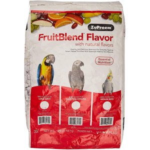 ZuPreem FruitBlend Flavor with Natural Flavors Daily Large Bird Food, 17.5-lb bag