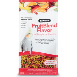 ZuPreem FruitBlend Flavor Natural Bird Food - Parakeet