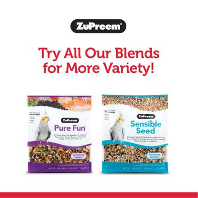 Show full view: ZuPreem FruitBlend Flavor with Natural Flavors Daily Medium Bird Food, 10-lb bag slide 7 of 9