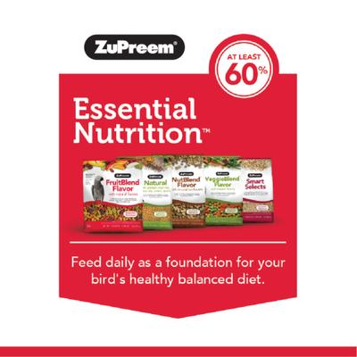 Show full view: ZuPreem FruitBlend Flavor with Natural Flavors Daily Medium Bird Food, 10-lb bag slide 6 of 9