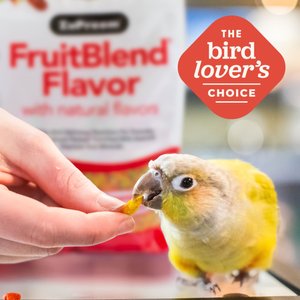 ZuPreem FruitBlend Flavor with Natural Flavors Daily Parrot & Conure Bird Food, 3.5-lb bag