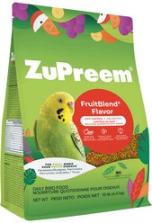 ZuPreem FruitBlend Flavor with Natural Fruit Flavors Daily Small Bird Food, 10-lb bag