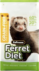 ZuPreem Grain-Free Diet Daily Ferret Food, 4-lb bag