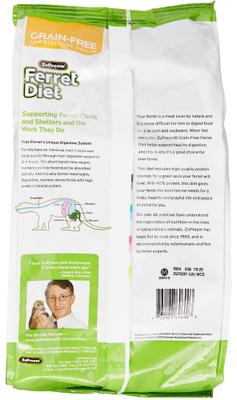 Show full view: ZuPreem Grain-Free Diet Daily Ferret Food, 4-lb bag slide 2 of 8