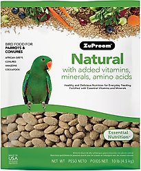 ZuPreem Natural Medium & Large Smart Pellet Bird Food, 10-lb bag