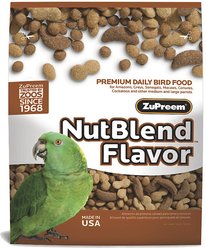 ZuPreem NutBlend with Natural Nut Flavor Parrot & Conure Food, 17.5-lb bag