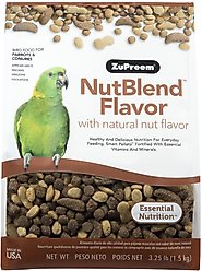 ZuPreem NutBlend with Natural Nut Flavor Parrot & Conure Food, 3.25-lb bag