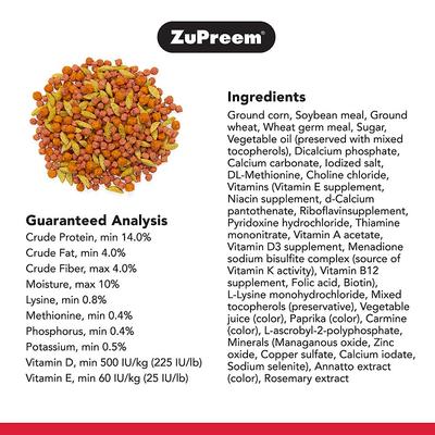 Show full view: ZuPreem PastaBlend Daily Medium Bird Food, 2-lb bag slide 4 of 7