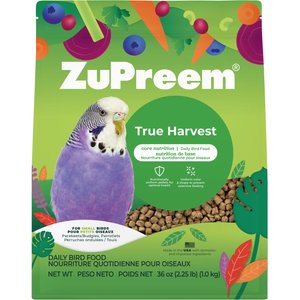 ZuPreem True Harvest Daily Small Bird Food, 2.25-lb bag